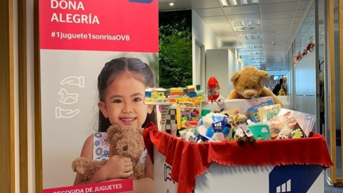Más de 600 juguetes recogidos en las oficinas de OVB Allfinanz España