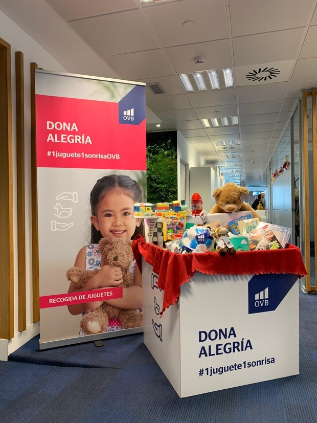 Más de 600 juguetes recogidos en las oficinas de OVB Allfinanz España